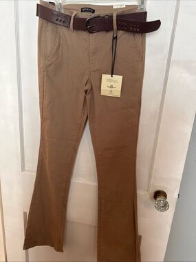Kid’s Tan Uniform Pants - Stretch Cotton Blend